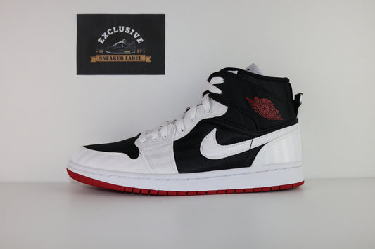 Jordan 1 Mid: Canvas White Black Gym Red - EU 41